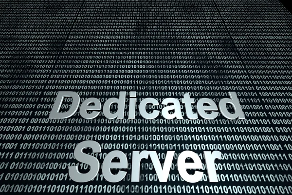 Dedicated Server binaire achtergrond — Stockfoto